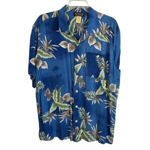 EUC Montage Collection Hawaiian Tropical Short Sleeve shirt